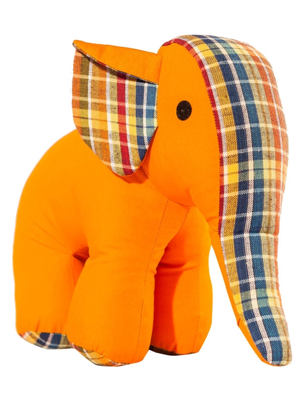 Jucarie Textila Elefant Portocaliu 22x18cm UG-AF09 UG-AF09
