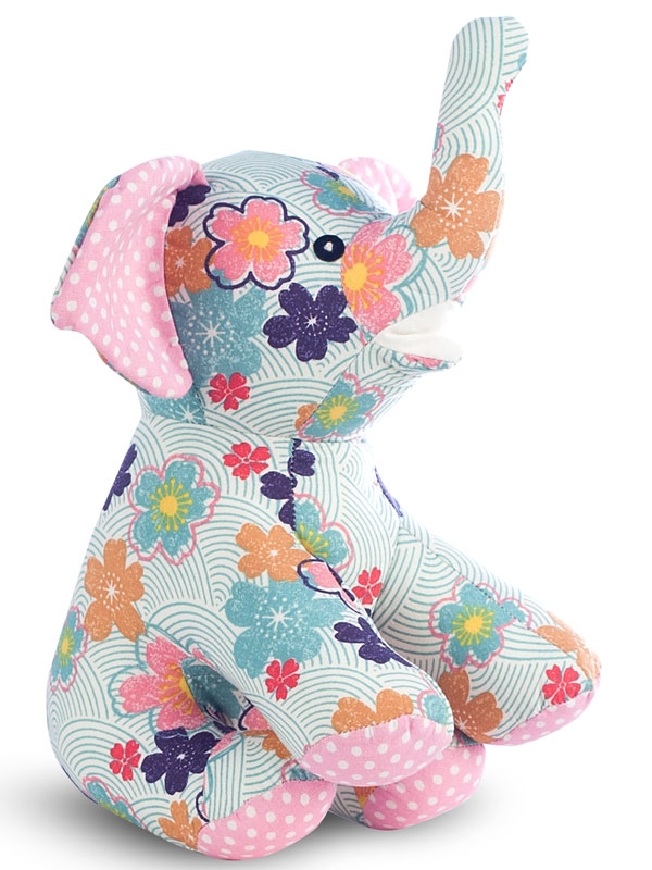 Jucarie Textila Elefant Floral UG-ASN12 UG-ASN12