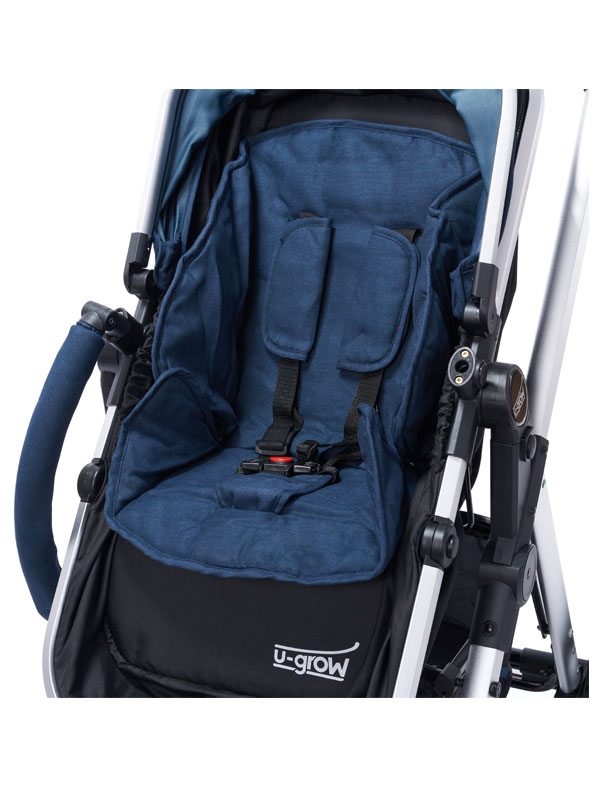 Carucior 2 in 1 reversibil, U-Grow Baby Joy Albastru UGST-31B