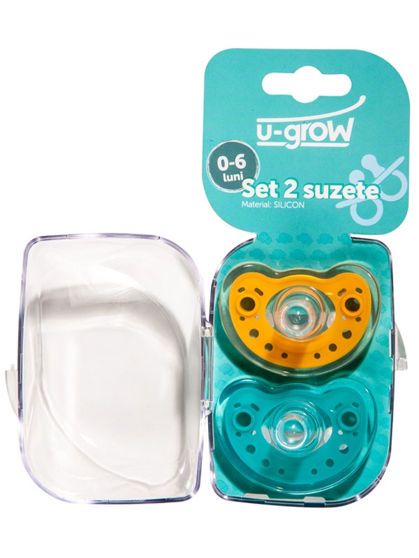 Set 2 Suzete Silicon 0-6 Luni U1201-SU06 U1201-SU06