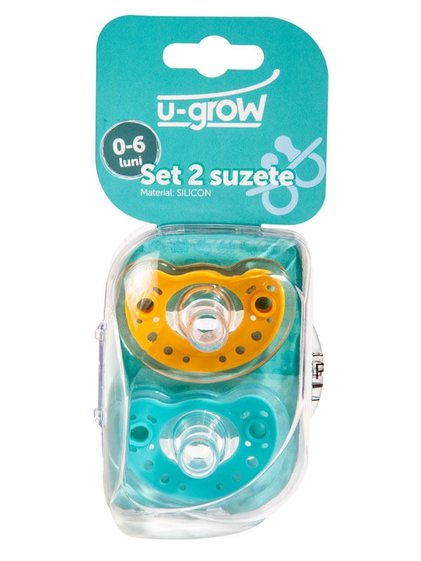 Set 2 Suzete Silicon 0-6 Luni U1201-SU06 U1201-SU06